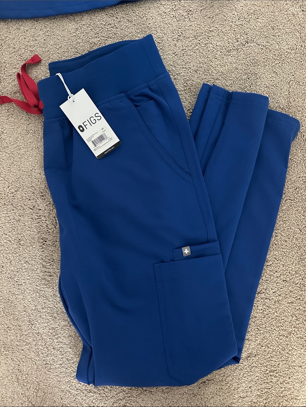 Figs High Waisted Yola Scrub Pants Winning Blue